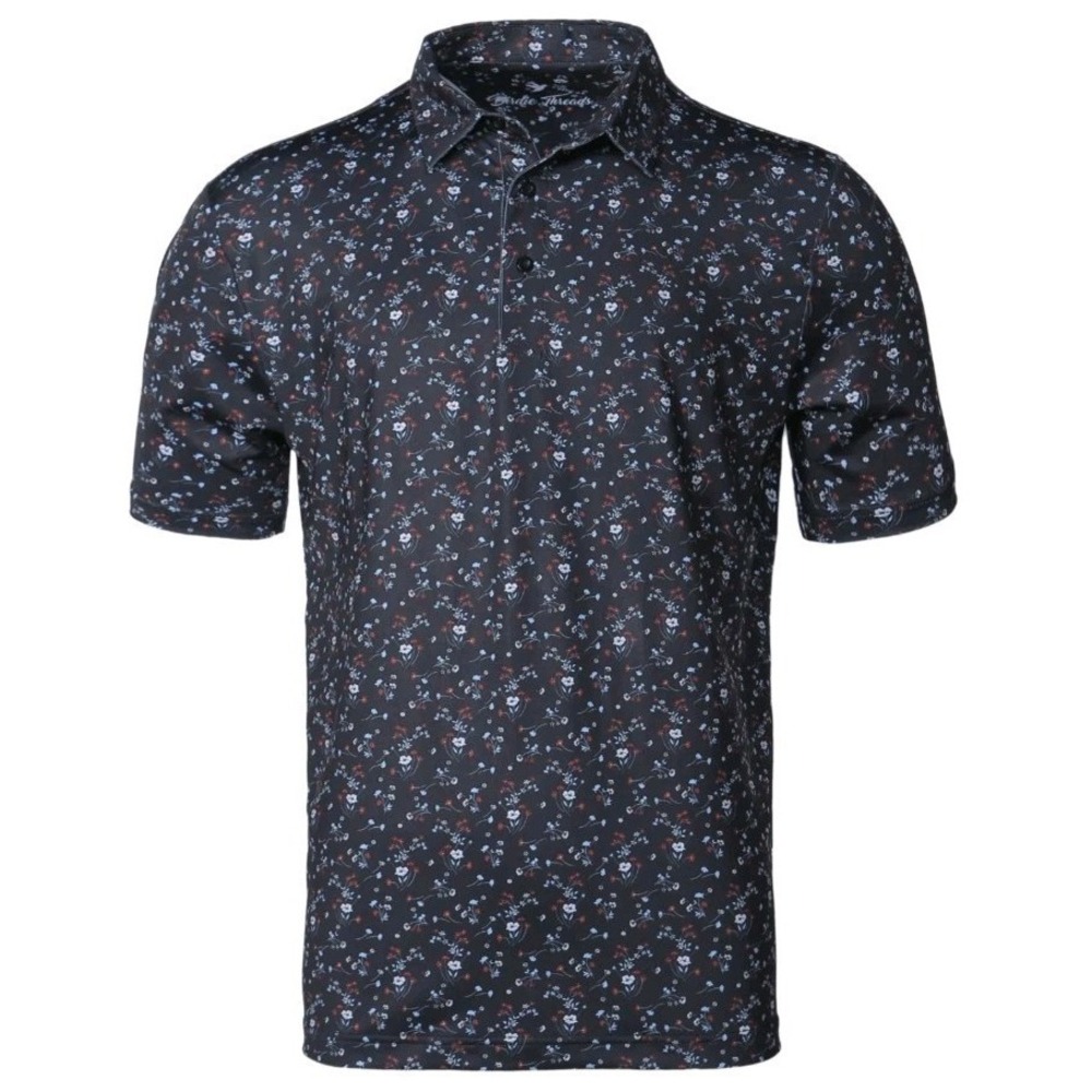 Birdie Threads Golf Polo Shirt Men XL Performance Print Stretch Revolution Rose